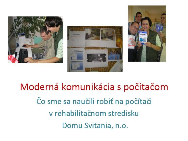 Moderná komunikácia s počítačom